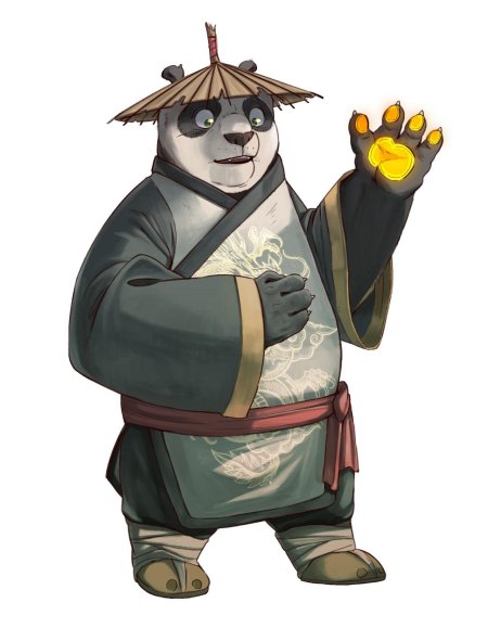 Папа по кунг фу панда