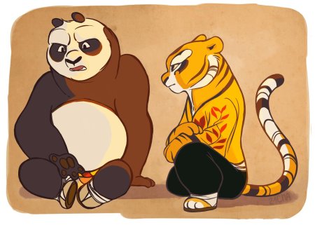 Кунг фу панда тигрица