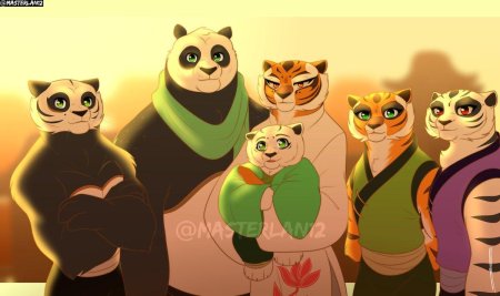 Кунг-фу панда и тигрица любовь