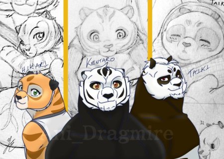 Кунг-фу панда и тигрица любовь