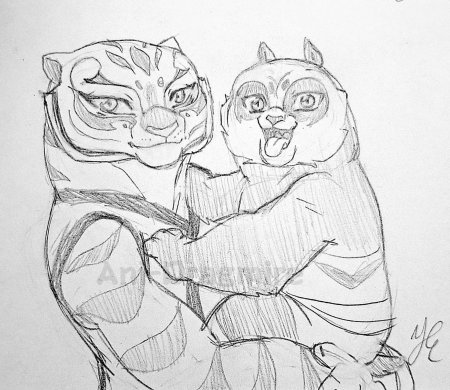 Кунг фу панда тигрица