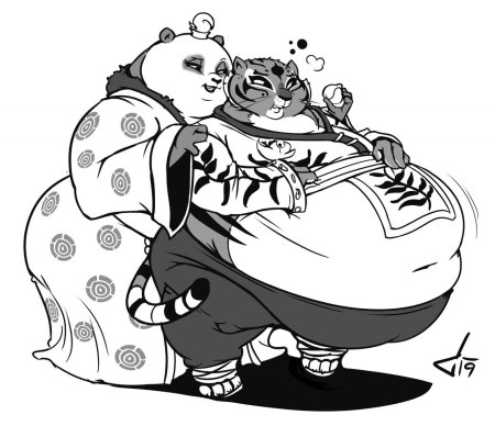 Тигрица кунг фу панда