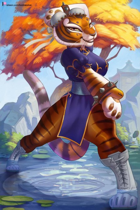 Кунг фу панда тигрица