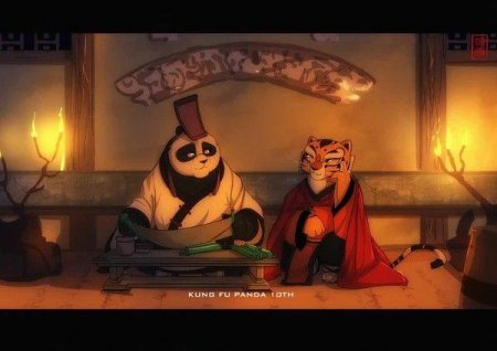 Тигрица кунг фу панда