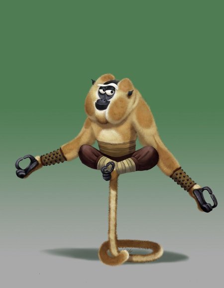 Кунг фу панда 3 обезьяна