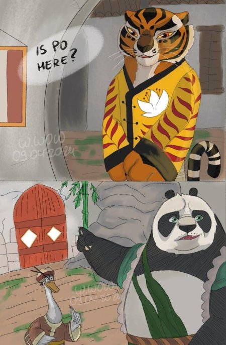 Тигрица кунг фу панда