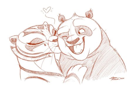 Кунг фу панда тигрица