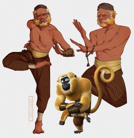 Хуманизация героев кунг-фу панда