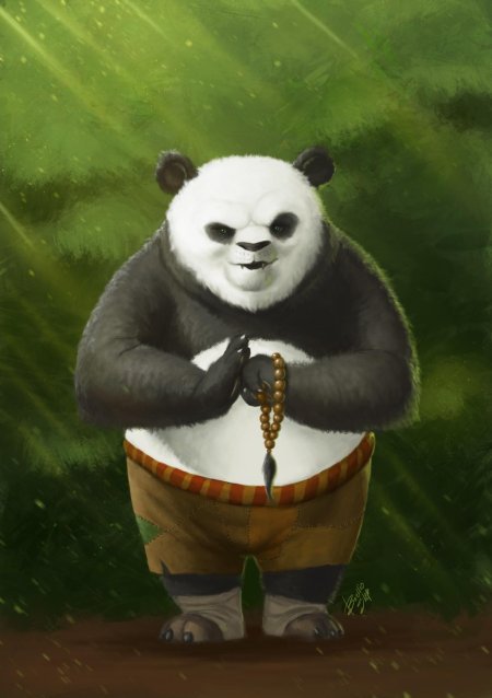 Воин дракона кунг фу панда