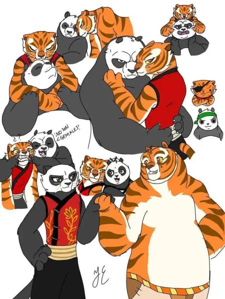 Тигрица кунг фу панда