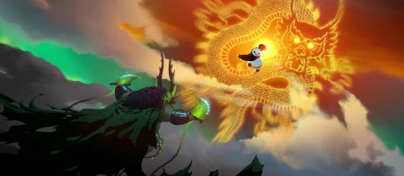 Кунг фу панда воин дракона