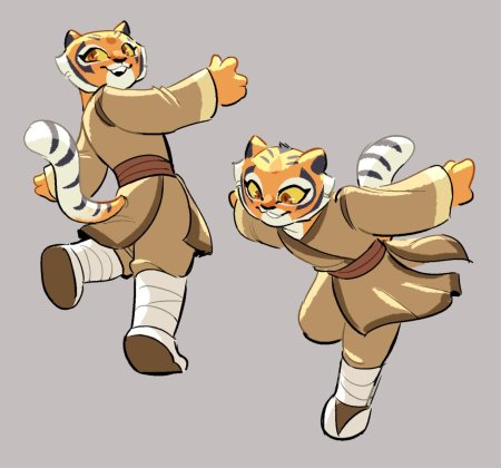 Тигрица кунг фу панда