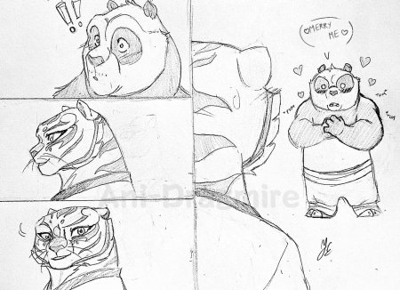 Тигрица кунг фу панда