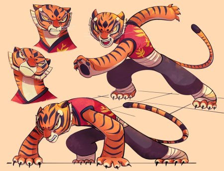 Кунг фу панда тигрица