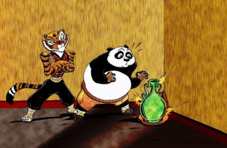 Тигрица кунг фу панда