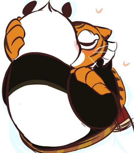 Кунг-фу панда и тигрица любовь