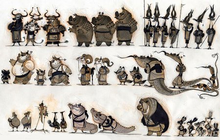 Герои кунг фу панда