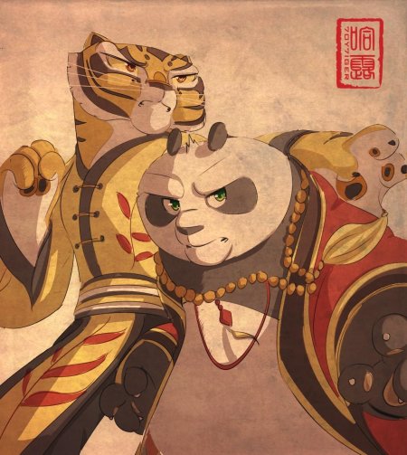 Тигрица кунг фу панда