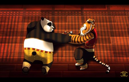 Тигрица кунг фу панда