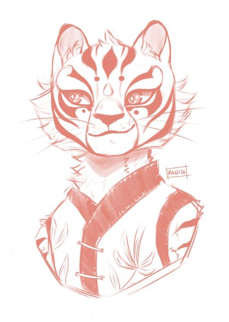 Кунг фу панда тигрица