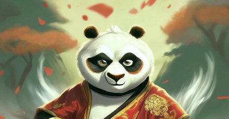 Кунг фу панда воин дракона