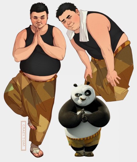 Хуманизация героев кунг-фу панда