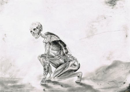 Скелет рисунки