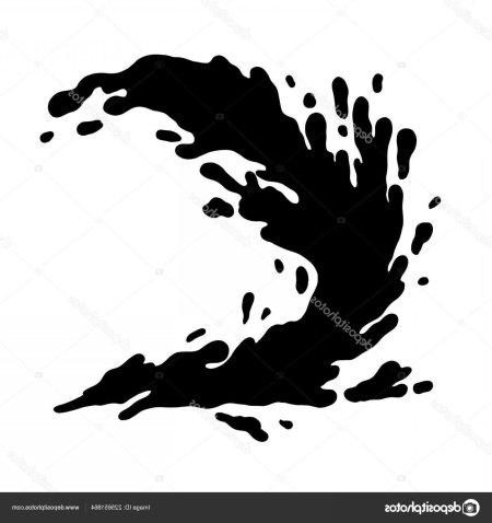 Брызги силуэт