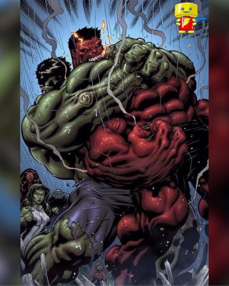 Красный халк против зеленого халка