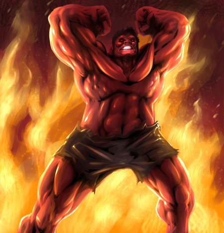 Халк красный