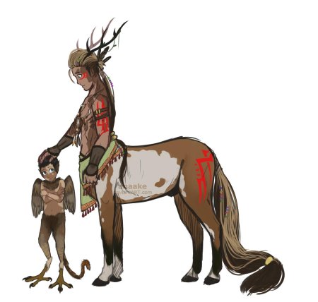Кентавр олень арт