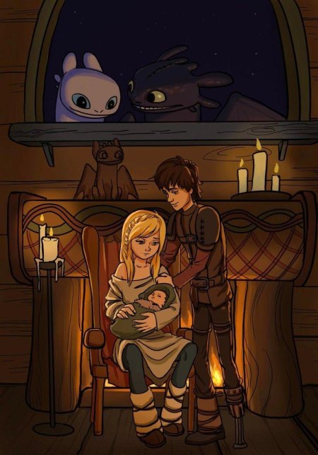 Беззубик и иккинг и астрид