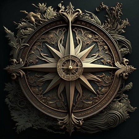 Компас красивый