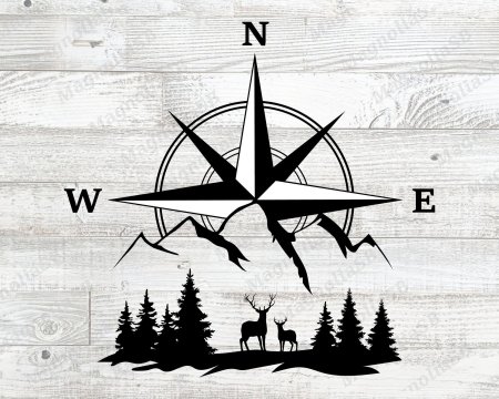 Роза ветров компас