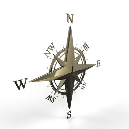 Роза ветров 3д