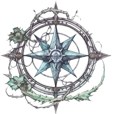 Эскиз роза ветров