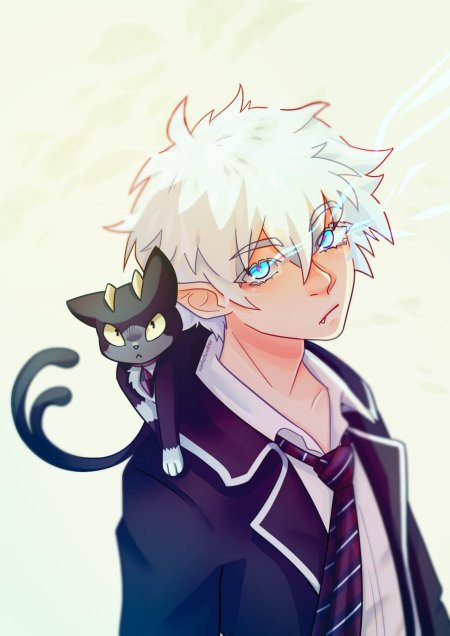 Синий экзорцист рин и куро