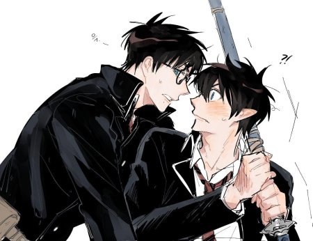 Синий экзорцист яой