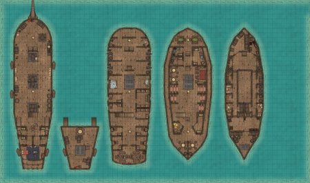 Карта корабля для днд