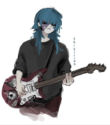 Салли фейс с гитарой