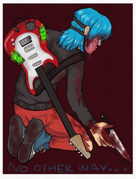 Салли фейс с гитарой