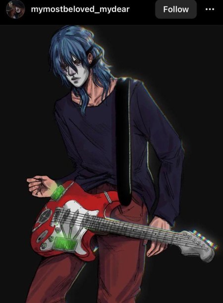 Салли фейс с гитарой