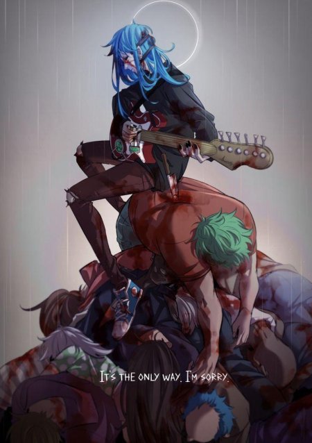 Салли фейс с гитарой