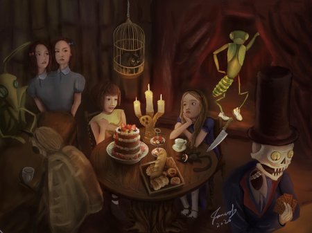 Алиса в стране чудес чаепитие