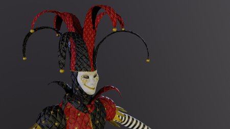 Шут 3д модель