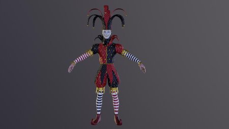 Шут 3д модель