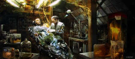 Стимпанк лаборатория франкенштейна