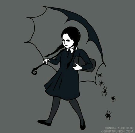 Венсдей аддамс арт