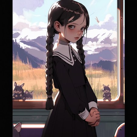 Венсдей аддамс арт