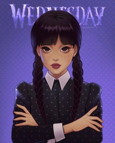 Уэнсдей мультяшная